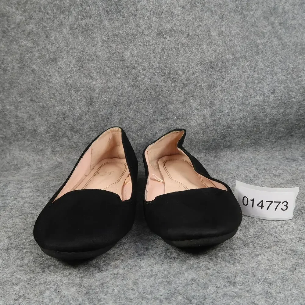Link Shoes Kids Girls 3 Ballet Flats Loafer Slip On Black Round Toe Skimmer